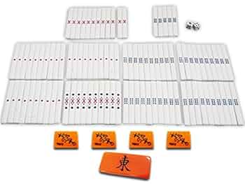 麻雀　点棒 Amazon.co.jp: 麻雀用品 点棒フルセット+チーチャマーク